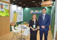 Antonella Palacios y Fernando Guamán, de Palmar Corporation, son productores de banano de Ecuador.